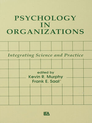 cover image of Psychology in Organizations
